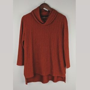 Anthropologie W5 Cowl Neck 3/4 Sleeve Top